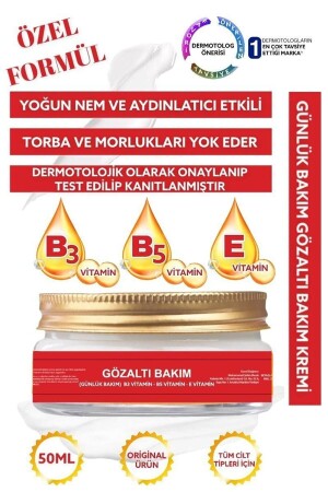 Göz Altı Torba Ve Morluk & Koyu Halka Karşıtı Aydınlatıcı Bakım Krem 50 Ml esl-000112334 - 2