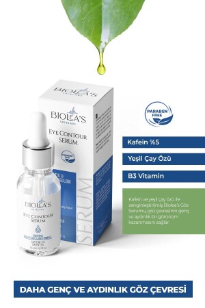 Göz Altı Torbalarına Ve Kırışıklık Karşıtı Bakım Serumu Kafein %5 Yeşil Çay Özü B3 Vitamin 30 ml GST01 - 2