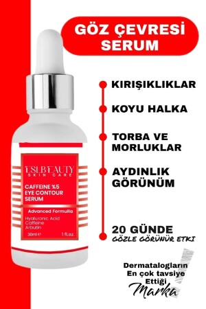 Göz Çevresi Kırışıklık Karşıtı & Göz Altı Koyu Halka- Torbalanma- Morluk Karşıtı Serum 30 ml - 2