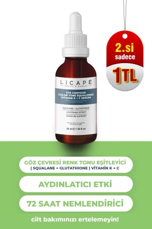 Göz Çevresi Renk Tonu Eşitleyici Vitamin K - C Serum 30ml - 1