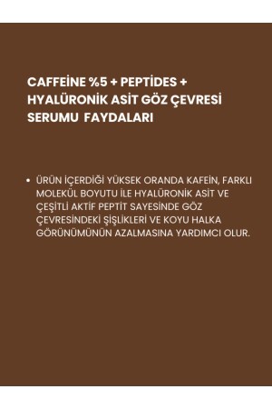 Göz Çevresi Serumu %5 Caffeine Multi Formül Cilt Bakım Serumu 30 ml - 4