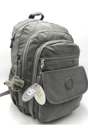 Grauer, ultraleichter, wasserdichter Rucksack mit mehreren Taschen (Laptop, Notebook, Schule, Sport, Reisen) 571-3-8A - 3