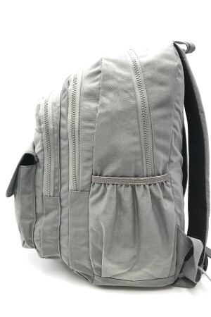 Grauer, ultraleichter, wasserdichter Rucksack mit mehreren Taschen (Laptop, Notebook, Schule, Sport, Reisen) 571-3-8A - 4