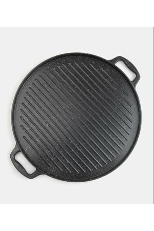 Gravita Grill- und Pfannkuchenpfanne aus Gusseisen, 36 cm, Black Cook. grav - 2