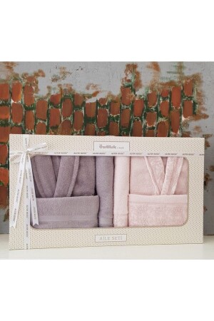 Gray Powder Branch Family Bademantel-Set - 2