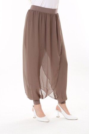 Große Damen-Shalwar-Hose aus Chiffon in Wickeloptik mit Nerz-Viskose-Hose 65N37631 - 1