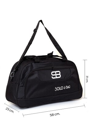 Große schwarze Unisex-Reise-Campingtasche - 3