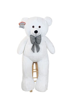 Großer weißer Teddybär mit Fliege 130 cm HP16102004 - 2