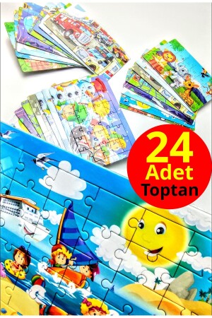 GROSSHANDEL 24 Teile Lernpuzzle für Kinder - 30 Teile Bunte Tierwelt - 2