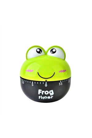 Grüner mechanischer Frosch-Timer 60 Minuten süßer Timer SDT20004TİME - 1