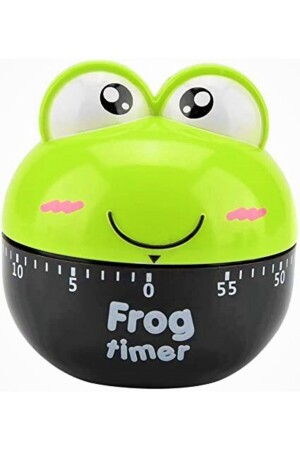 Grüner mechanischer Frosch-Timer 60 Minuten süßer Timer SDT20004TİME - 4