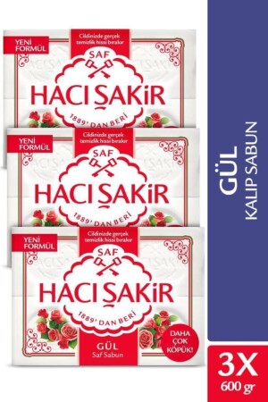 Gül Saf Kalıp Sabun 4x150 gr x 3 Adet 86934950545083 - 3