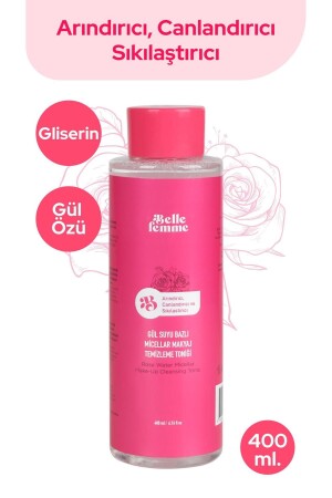 Gül Suyu Bazlı Micellar Makyaj Temizleme Toniği 400 Ml. 8683816744072 - 1