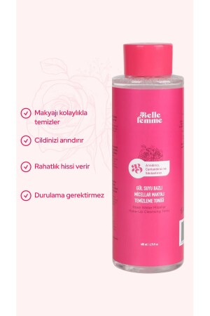 Gül Suyu Bazlı Micellar Makyaj Temizleme Toniği 400 Ml. 8683816744072 - 5