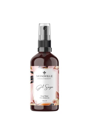 Gül Suyu Tonik Cam Şişe %100 Doğal Sprey Başlıklı 100 ml ( Rose Water ) - 1