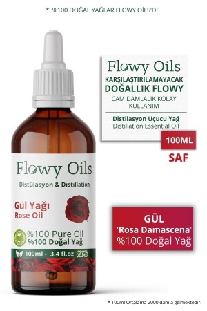 Gül Yağı %100 Doğal Bitkisel Uçucu Yağ Rose Oil 100ml TYC00547674699 - 3