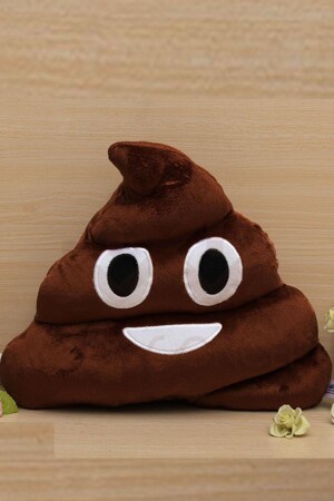 Gülen Poo Emoji Yastık - 1