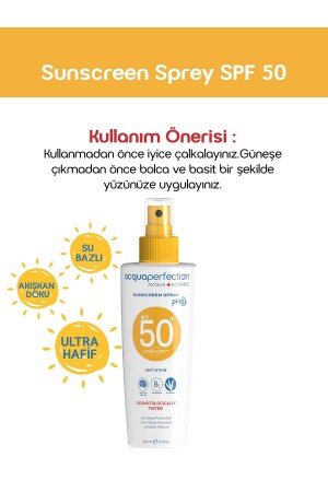 Güneş Koruyucu Sprey Spf50 200ml Uva Uvb Koruması- Suya Dayanıklı- Leke Önleyici - 7