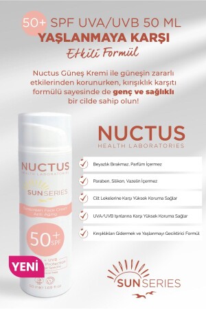 Güneş Kremi 50- Spf Uva-uvb 50 Ml Anti Aging Yaşlanma Karşıtı 8680702309599 - 2