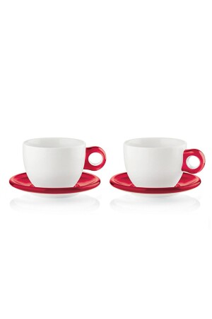 Guzzini 2-teilige Teetasse - Rot - 2