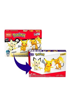 Gyh06 Mega - Pikachu Dönüşüm 3lüsü 621 Parça - 5