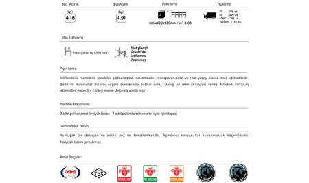 Gyza Sandalye 2 Adet - 7