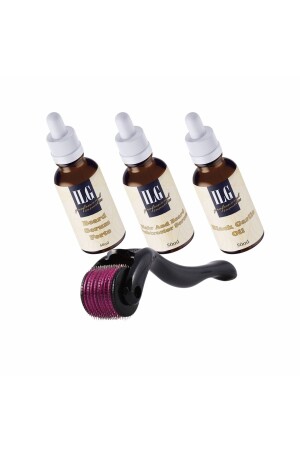 Haar- und Bartentferner 4er-Set 50 ml + Dermaroller - 2