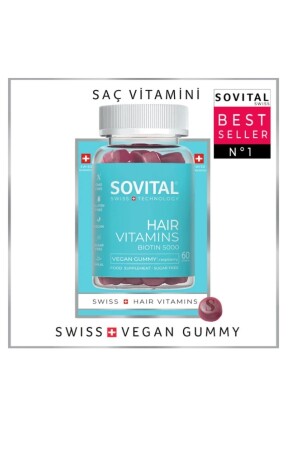 Haarvitamin Schweizer patentiertes veganes Gummi – Haarvitamin - 3