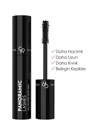 Hacim Veren Siyah Maskara - Panoramic Lashes All in One Mascara 8691190965402 - 2