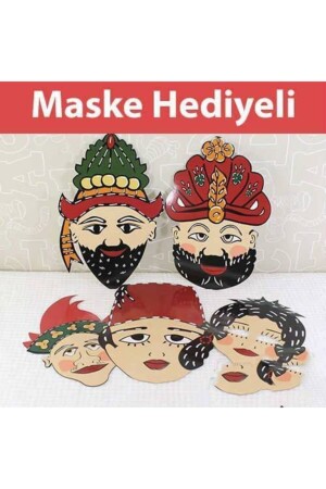 Hacivat Karagöz Gölge Oyunu Seti - Kukla Ve Maske Hediyeli hcvtkrgz - 3