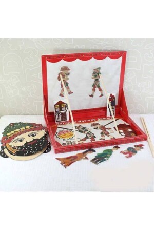 Hacivat Karagöz Gölge Oyunu Seti - Kukla Ve Maske Hediyeli - 2