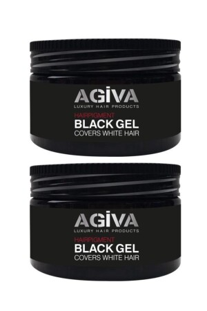 Hair Black Gel Concealer Gel für weißes Haar 250 ml X2 86987030269192 - 3