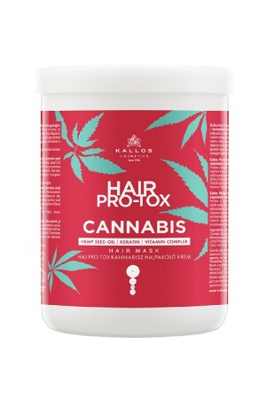 Hair Pro-tox Cannabis 1000 ml Haarmaske mit Hanfsamenöl, Keratin und Vitaminkomplex - 2