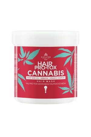 Hair Pro-tox Cannabis-Haarmaske mit Hanfsamenöl, Keratin und Vitaminkomplex, 500 ml - 1