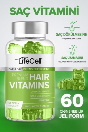 Hair Vitamins Vitamin C Biotin Zinc - Saç Vitamini - Takviye Edici Gıda - 2