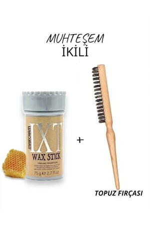 Hair Wax Stick 75gr - Saç Sabitleyici Berberstıckwax Topuz Fırçası - 3