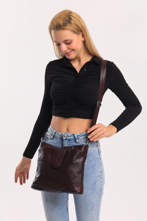 Hakiki Deri Crossbody Postacı Çanta ÖZCMODEL - 1