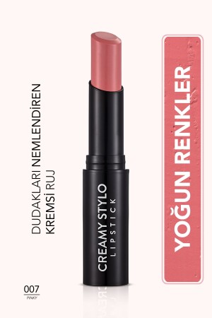 Halbglänzender Lippenstift (Pastellrosa) – Cremiger Stylo-Lippenstift – 007 Pinky – 8682536013673 - 2