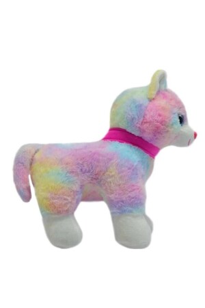 Halley Peluş 30 Cm Pembe Tokalı Kedi (KEDİ SESİ ÇIKARAN) - 6