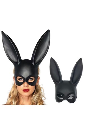 Halloween Cadılar Bayramı Kostüm Parti Cosplay Sexy Bunny Tavşan Catwoman Kedi Maske - 1