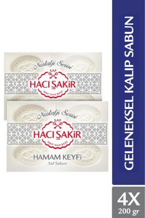 Hamam Keyfi Geleneksel Saf Beyaz Sabun 4x200 gr X2 Adet - 2