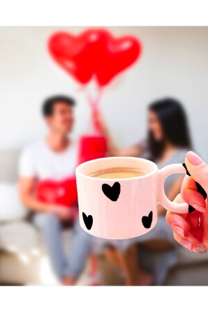 Handgefertigte Keramiktasse zum Valentinstag mit besonderer Liebe - 2