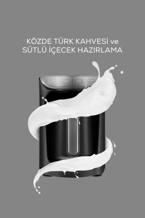 Hatır Köz Türkische Kaffeemaschine mit Milch Anthrazit - 1