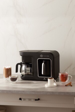 Hatır Plus Mod 5 In 1 Essential Kaffeemaschine Schwarz Chrom - 1