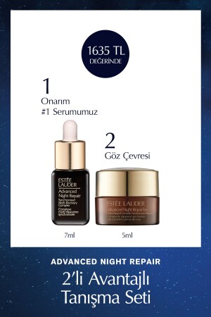 Hautpflege-Set in Reisegröße – Advanced Night Repair Serum 7 ml, Gel-Augencreme 5 ml - 2