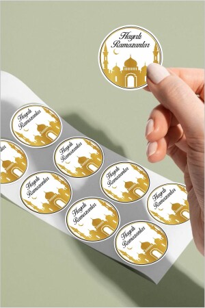 Hayırlı Ramazanlar - Ramazan Süsleme- Hediye- Paketleme Sticker - A5 - 1