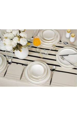 Helen Silver Bone China 24-teiliges Tafelservice Ekselans-150 EKSELANS-150 - 2