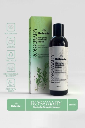 Helenie Organics Rosemary & Mint Stärkendes Reinigungsshampoo 350 ml - 2