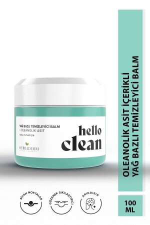 Hello Clean Reinigungsbalsam auf Ölbasis gegen Poren und Oleanolsäure HERBA701477 - 2