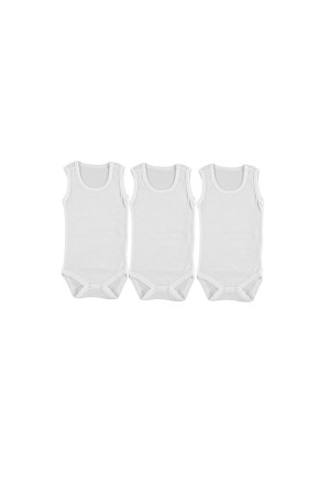 Hellobaby Baby Basic 3-teiliger Athlete-Body mit geripptem Rundhalsausschnitt Hellobaby Athlete - 3